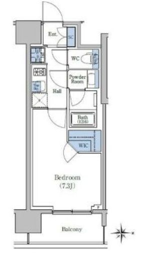スタイリオ新丸子駅前　402号室　間取り