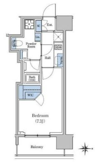 スタイリオ新丸子駅前　403号室　間取り