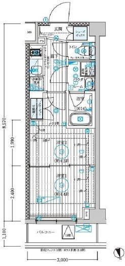 ブライズ宮崎台　202号室　間取り