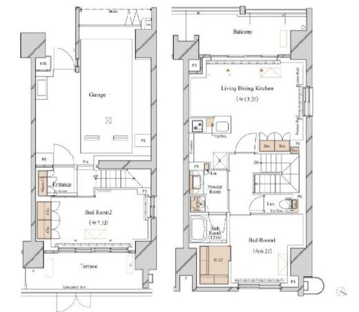 ブランシエスタ新丸子リバーフロント　103号室　間取り