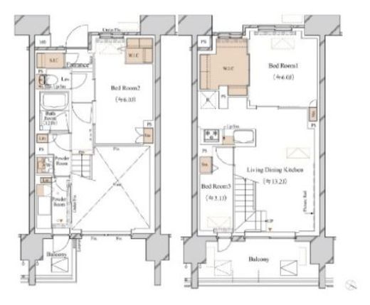 ブランシエスタ新丸子リバーフロント　505号室　間取り