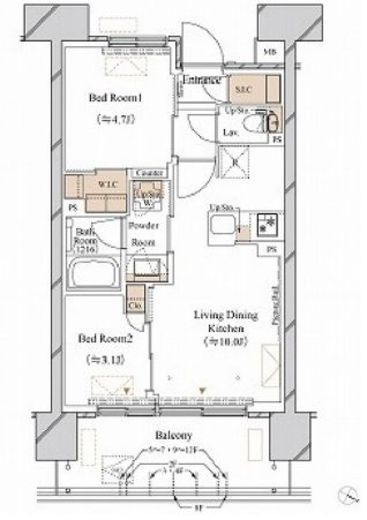 ブランシエスタ新丸子リバーフロント　502号室　間取り