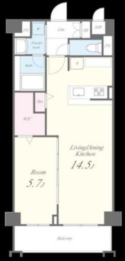 グランディール武蔵小杉　502号室　間取り