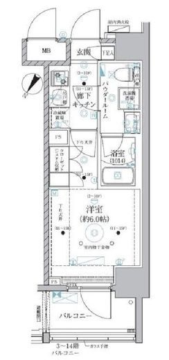 ベルグレード川崎AZ　204号室　間取り