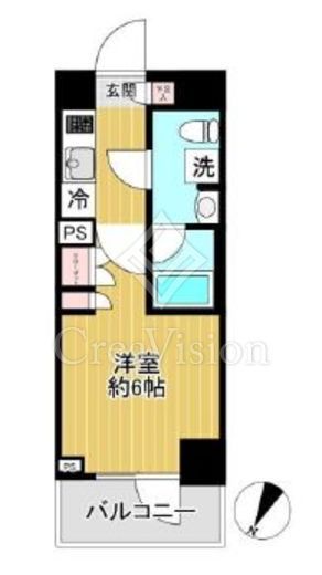ベルグレード川崎AZ　304号室　間取り