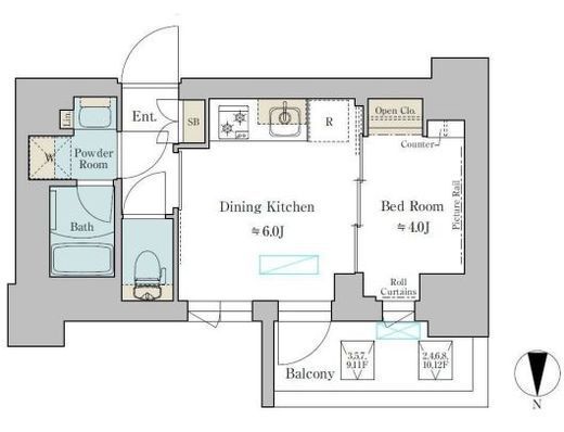 ブリリアイスト武蔵小杉　801号室　間取り