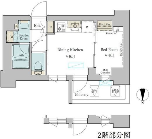 ブリリアイスト武蔵小杉　601号室　間取り