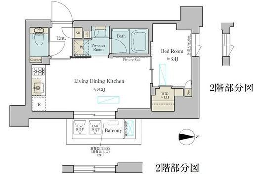 ブリリアイスト武蔵小杉　702号室　間取り
