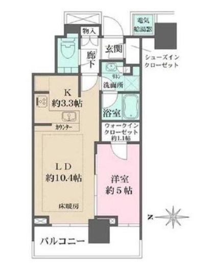 ザ・パークハウス晴海タワーズ クロノレジデンス　3203号室　間取り