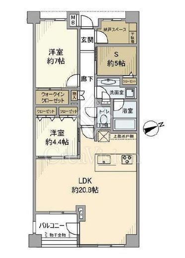 オープンレジデンシア広尾1　208号室　間取り