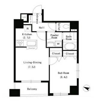 ラクラス日本橋久松町　902号室　間取り