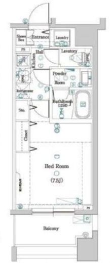 DIPS神楽坂　305号室　間取り
