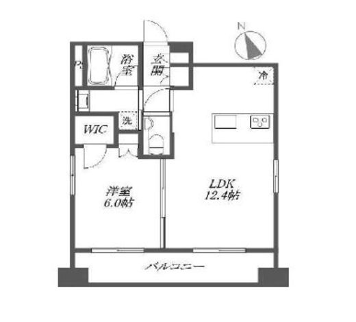 DIPS神楽坂　606号室　間取り