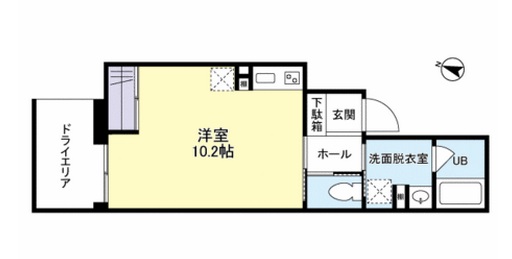 ソレーユ四谷三丁目　101号室　間取り