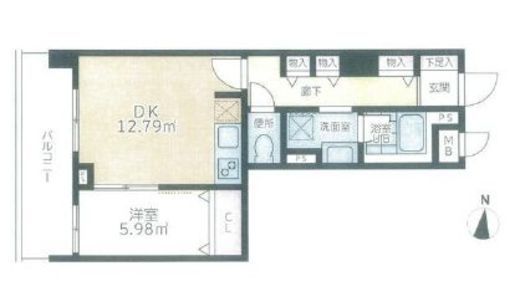 西麻布ホームズ　305号室　間取り