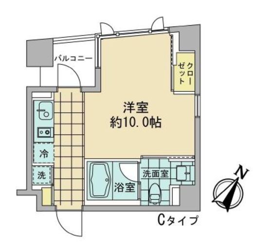 AZ日本橋人形町　303号室　間取り