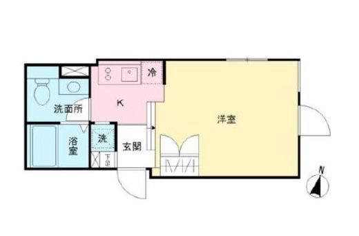 ラピス原宿2　104号室　間取り