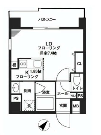 レジデンスみその　302号室　間取り
