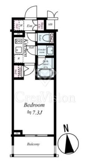 コンシェリア浜松町マスターズヴィラ　705号室　間取り