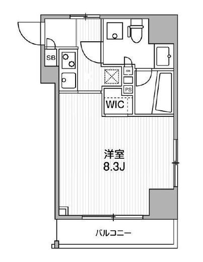 ALTERNA銀座 (オルタナ銀座)　1103号室　間取り