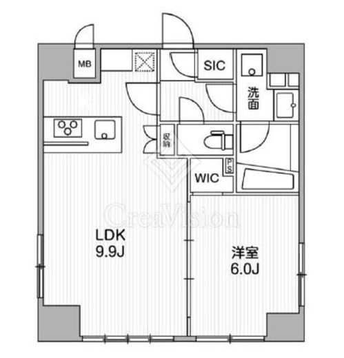 ALTERNA銀座 (オルタナ銀座)　204号室　間取り