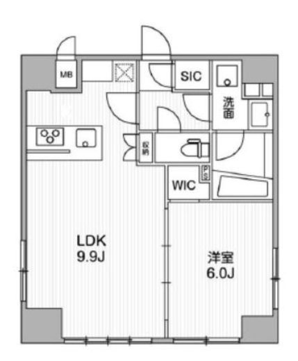ALTERNA銀座 (オルタナ銀座)　904号室　間取り