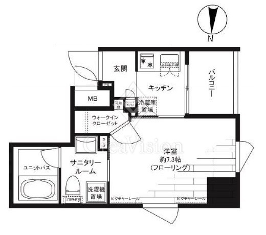 グランドコンシェルジュ神楽坂α　701号室　間取り