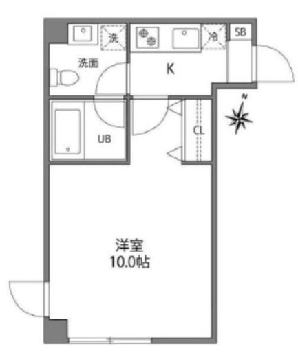 アイランドコート曙橋　202号室　間取り