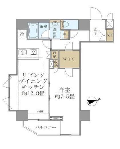 コンシェリア新橋マスターズヴィラ　1501号室　間取り