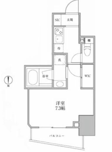 レジディア御茶ノ水2　1002号室　間取り