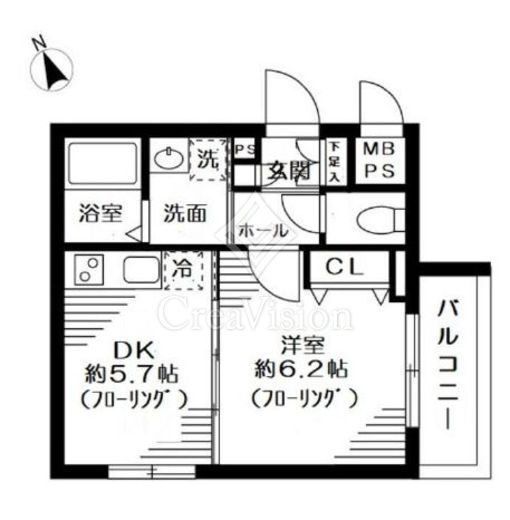 グリーニエ西新宿弐番館　201号室　間取り