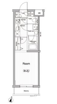 プレミアムキューブ飯田橋#mo　312号室　間取り