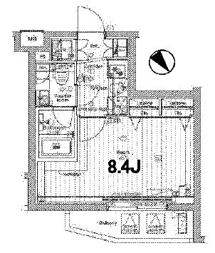 THE HOUSE 赤坂檜町　101号室　間取り