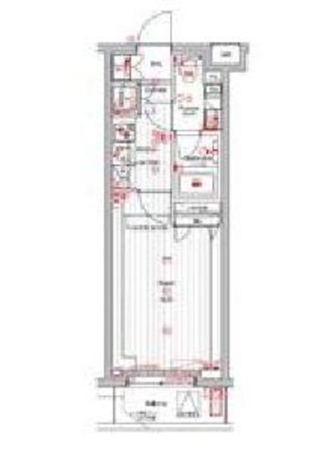 THE HOUSE 赤坂檜町　405号室　間取り