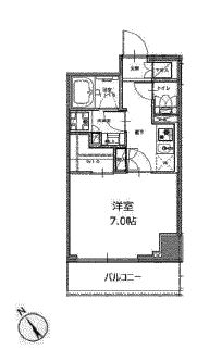 レジディア白金高輪2　402号室　間取り