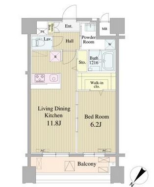 リヴィェ日本橋　603号室　間取り