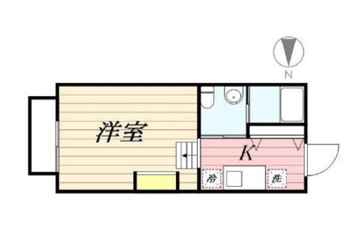 ラピス四谷三丁目　102号室　間取り