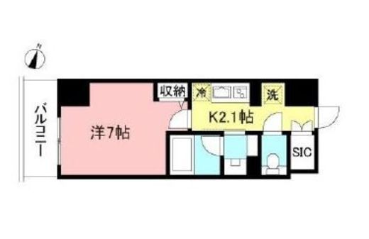プライムメゾン初台　1006号室　間取り