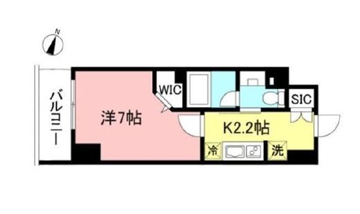 プライムメゾン初台　1105号室　間取り