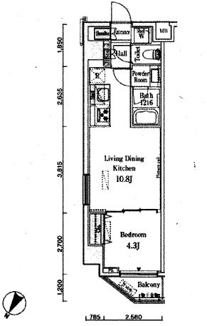 ブエナビスタ代々木　404号室　間取り