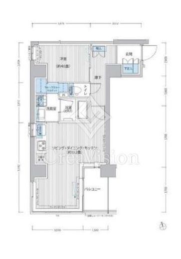 RODIA日本橋茅場町　101号室　間取り