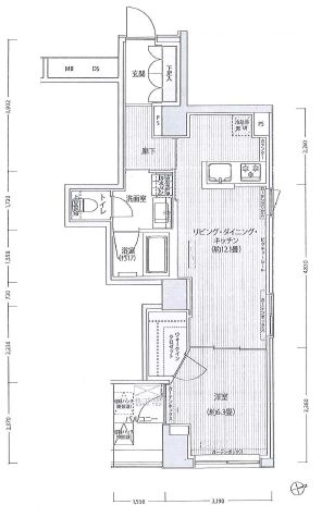 RODIA日本橋茅場町　506号室　間取り
