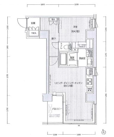 RODIA日本橋茅場町　604号室　間取り