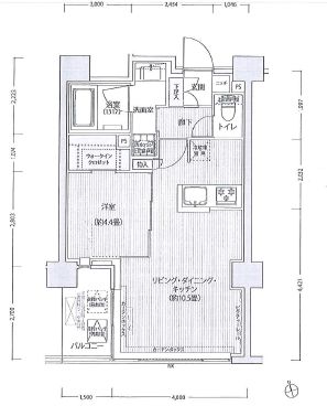 RODIA日本橋茅場町　902号室　間取り