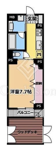 ラ・ヴィスタ西新宿2　102号室　間取り