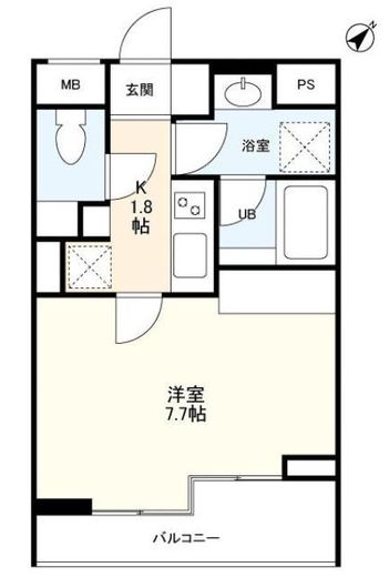 GRACIA表参道　102号室　間取り