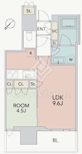 ザ・パークハウス晴海タワーズ ティアロレジデンス　1917号室　間取り