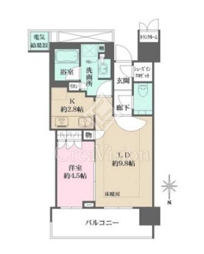 ザ・パークハウス晴海タワーズ ティアロレジデンス　2921号室　間取り