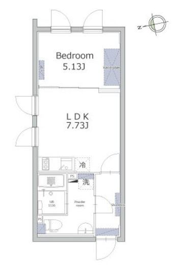 アレーロ西早稲田　201号室　間取り