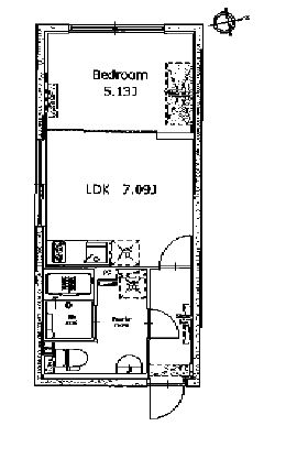 アレーロ西早稲田　203号室　間取り